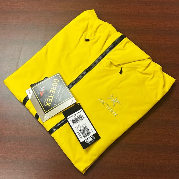 Arc'teryx Alpine Guide Jacket Mens 3XL Next Gen Viper Yellow II Gore Tex Pro NWT - Picture 2 of 9